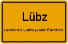 Ortseingangsschild Lübz