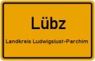 Ortseingangsschild Lübz